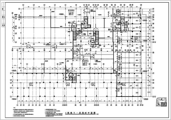 山西09C栋地下1层底商私人住宅楼设计CAD详细建筑施工图_图1