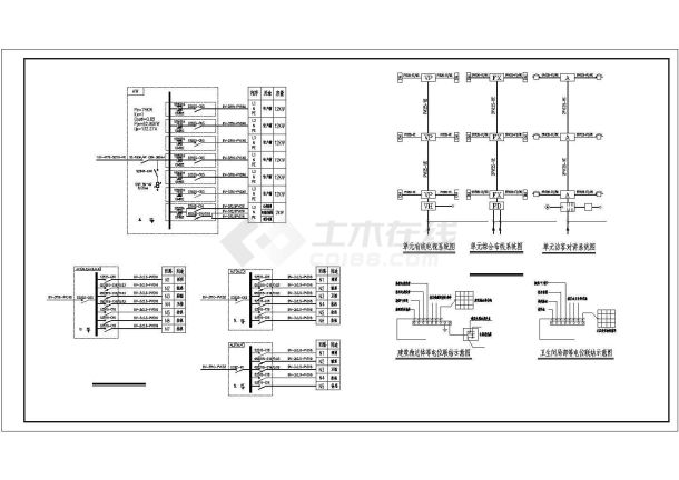 某多层住宅电气CAD详细完整构造设计图-图二