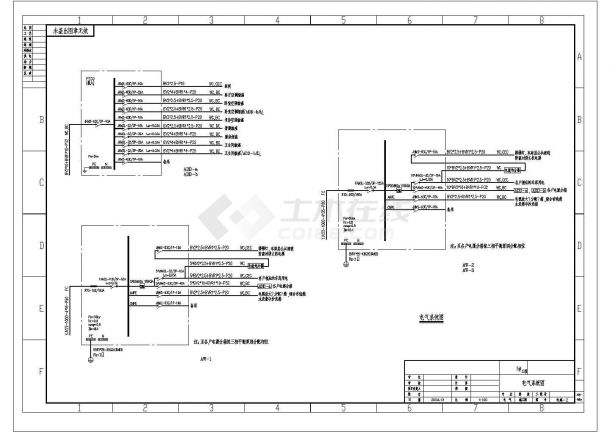 某多层住宅CAD节点电力设计施工图-图二