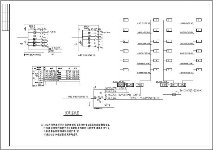 某多层住宅全套电施工CAD详细节点图纸_图1