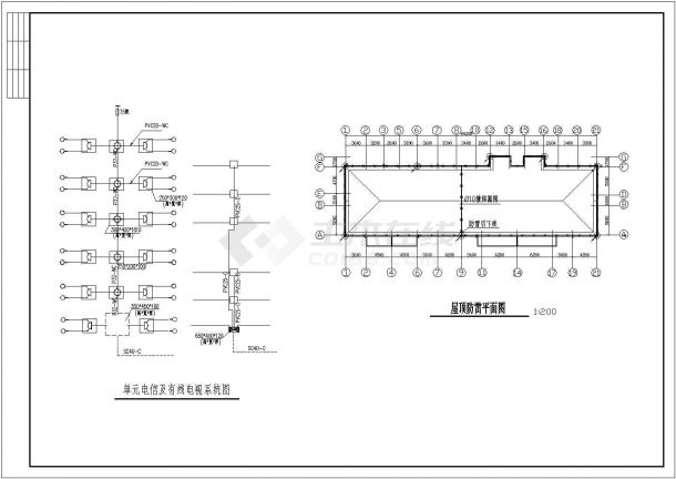 某多层住宅全套电施工CAD详细节点图纸-图二