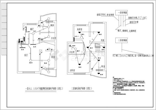 某住宅小区户型电施CAD大样完整图纸-图一