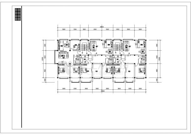 四川小高层住宅底商私人住宅楼设计CAD详细建筑施工图-图一