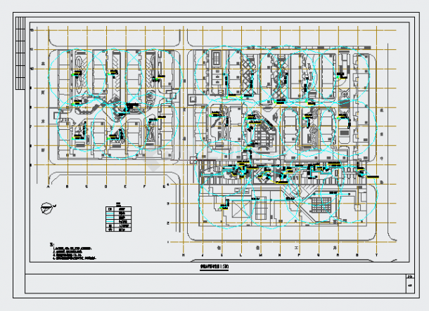 江南风格居住区建筑设计CAD施工图-图二