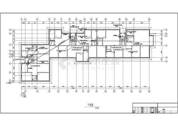 某六层住宅电气CAD设计完整构造图纸-图二