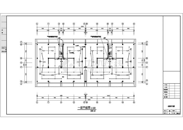 某多层住宅小区CAD电气设计构造图纸-图二
