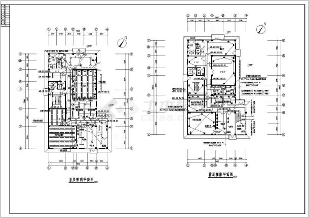 某省医院电气CAD详细完整构造图纸-图二