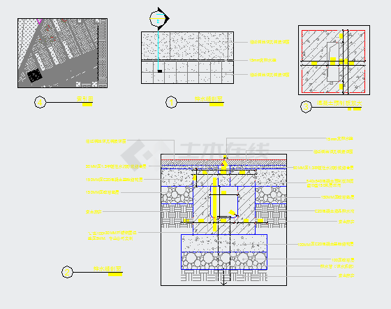 某排水沟详图及排水缝CAD设计构造详图-图一