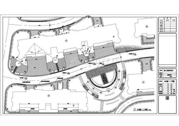 某楼盘庭院景观CAD设计详细完整施工图-图一