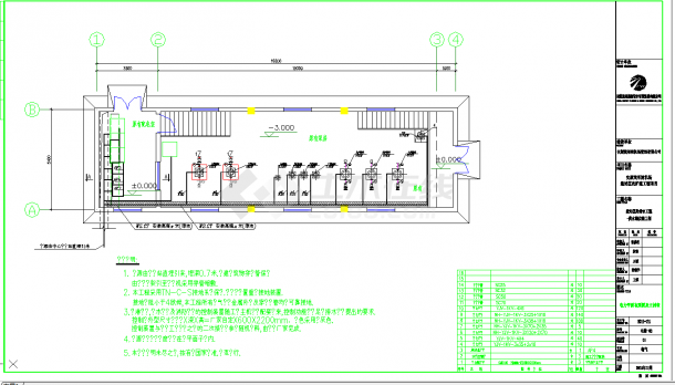 某地供水站电气施工CAD图纸-图一