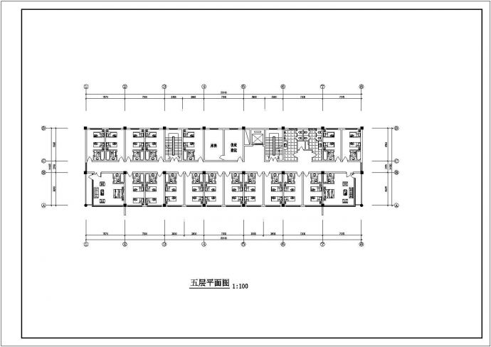 六层办公楼建筑设计图纸（带效果图）_图1