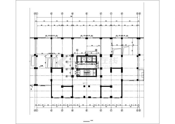 西安市海棠家园小区18层框架结构公寓住宅楼建筑设计CAD图纸（含跃层）-图一