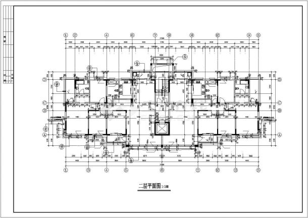 太仓市丰越小区11层框架结构住宅楼建筑设计CAD图纸（含跃层和半地下室）-图二