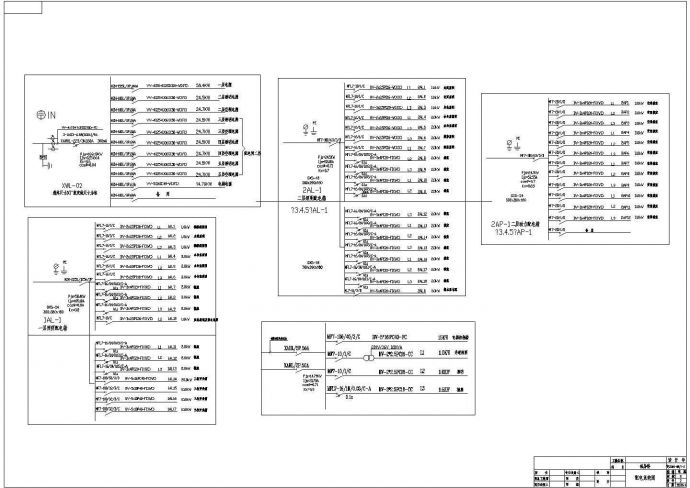 某医院住院部电气CAD设计节点完整构造图_图1