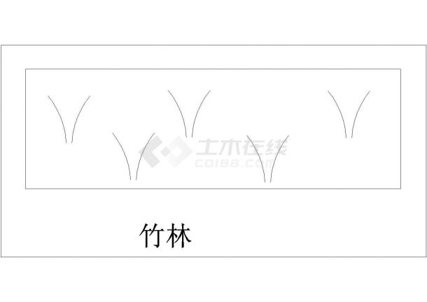 某竹林CAD节点构造详细图纸-图一