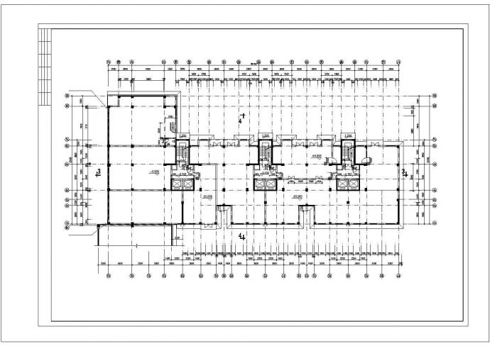 重庆居安花园小区18层框架住宅楼平剖面设计CAD图纸（含跃层和机房层）_图1