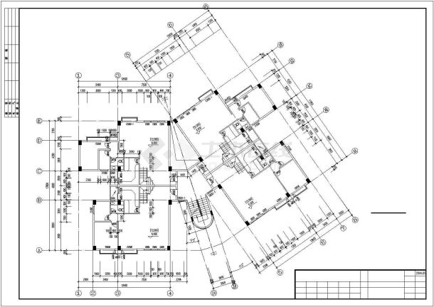 太原市香菊花园小区6层砖混结构住宅楼全套建筑设计CAD图纸-图二
