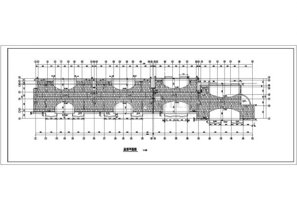 成都寿山花园小区5层砖混结构组合式商住楼建筑设计CAD图纸（1层商用）-图一
