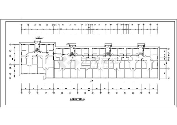 某住宅楼电施CAD构造全套完整设计平立面施工图-图二