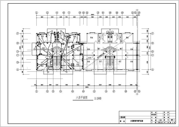 某住宅楼电施CAD平立面全套设计施工图-图二