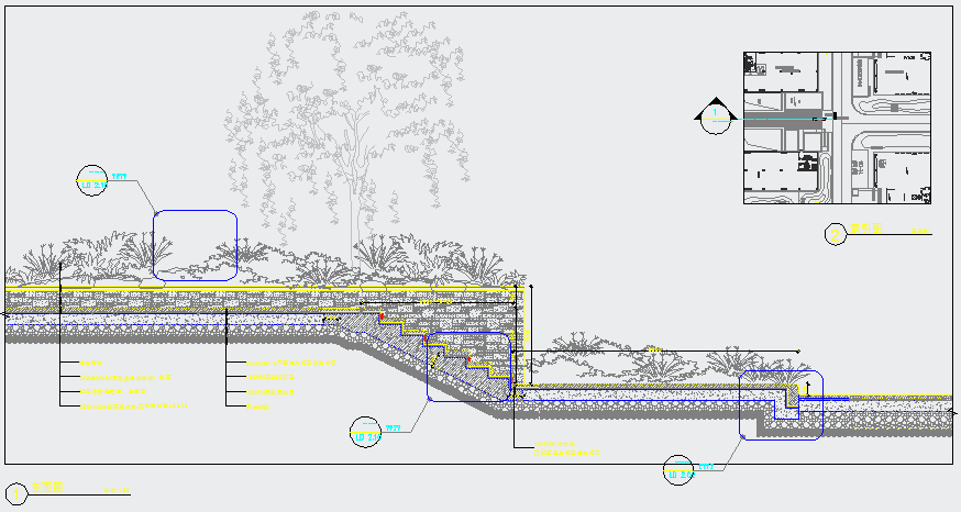 某厂房入口CAD设计完整详细剖面图