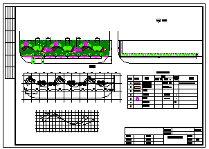 某城市道路绿化cad施工设计图_图1