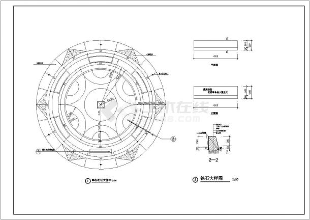 某大门CAD详细构造设计完整施工图-图一