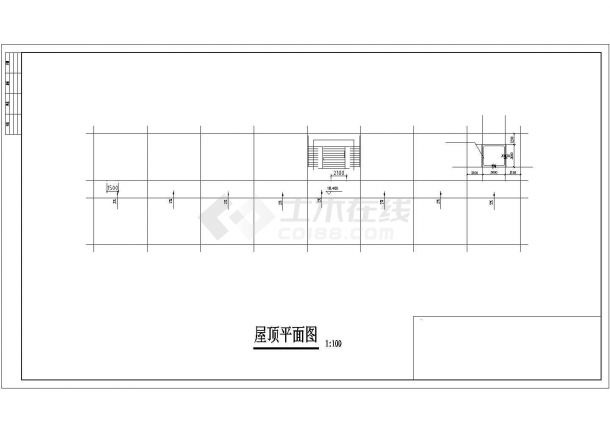 某4500平方米安徽五层办公楼建筑结构施工CAD图（毕业设计）-图二