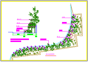 某公园绿化组团设计cad详图_图1