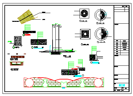 广场景观绿化方案设计cad图纸_图1