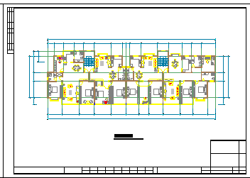 某小区住宅楼户型平面设计cad图纸_图1