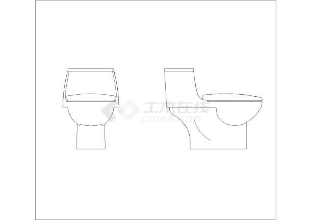 马桶立面图手绘图片