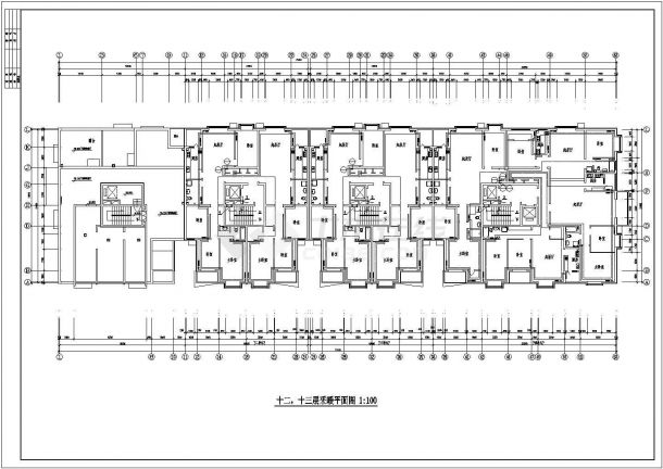 高层办公楼建筑采暖系统cad施工设计图(CAD，11张图纸)-图一