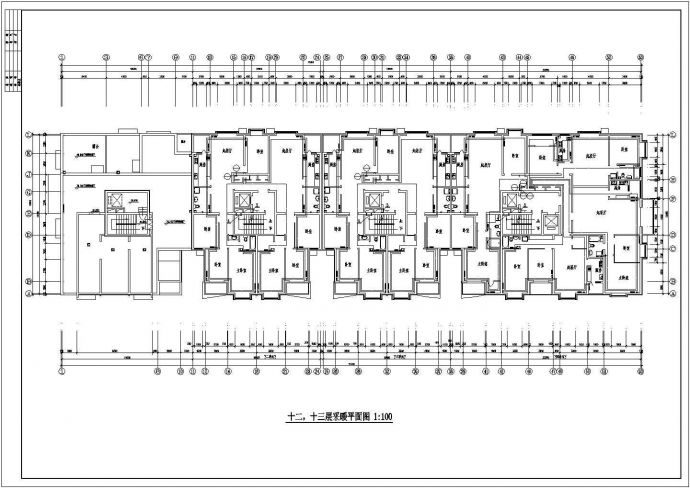 高层办公楼建筑采暖系统cad施工设计图(CAD，11张图纸)_图1
