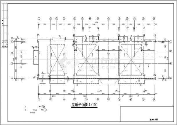 济南市颐楠花园小区7层框混结构住宅楼建筑设计CAD图纸（含水电图）-图一
