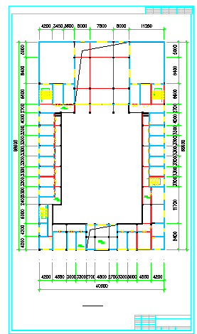 4亩地古建筑楼施工设计cad图纸-图一