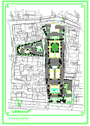 安昌寺设计规划方案cad图纸-图二