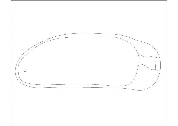 某浴缸CAD节点剖面设计图纸_图1