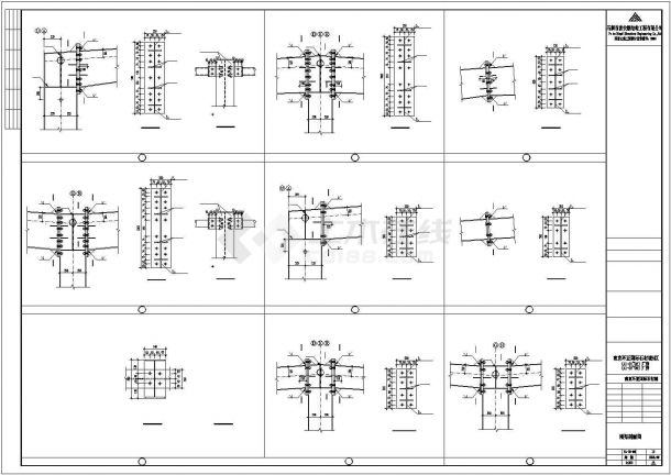 某工业区炼油化工钢结构工程设计施工CAD图纸-图二