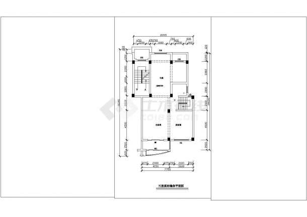 三层欧式别墅全套装修设计方案图-图二