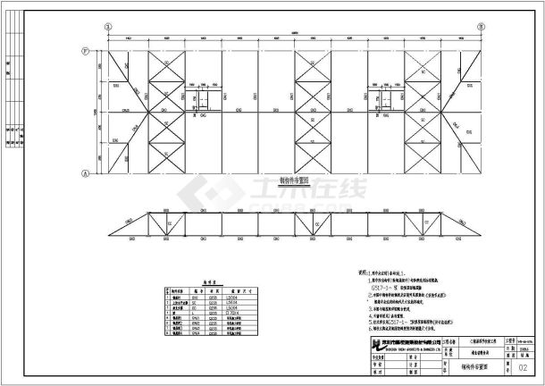 荆门四坡三角形钢屋架底商私人住宅楼设计CAD详细建筑施工图-图二