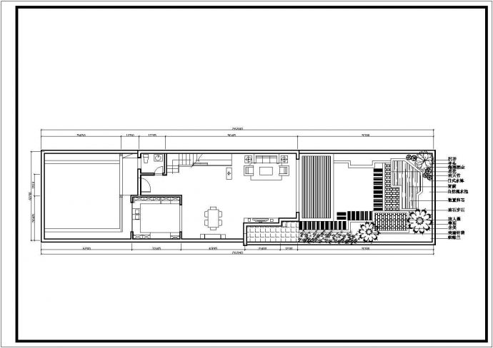 某别墅建筑园林景观设计施工CAD图纸_图1