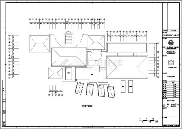 上海松江新城别墅小区全套施工cad图-图一