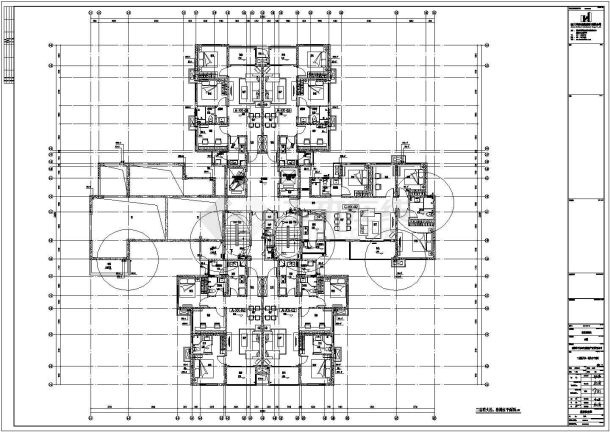 徐州居民小区五号楼CAD水电气设计完整图-图二