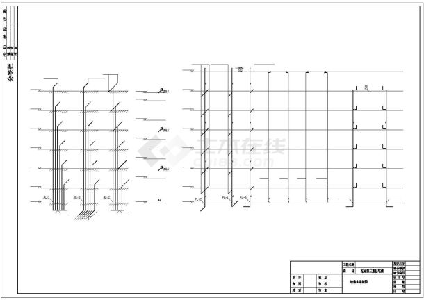 6层花园住宅楼给排水施工图(1梯2户3单元）-图二