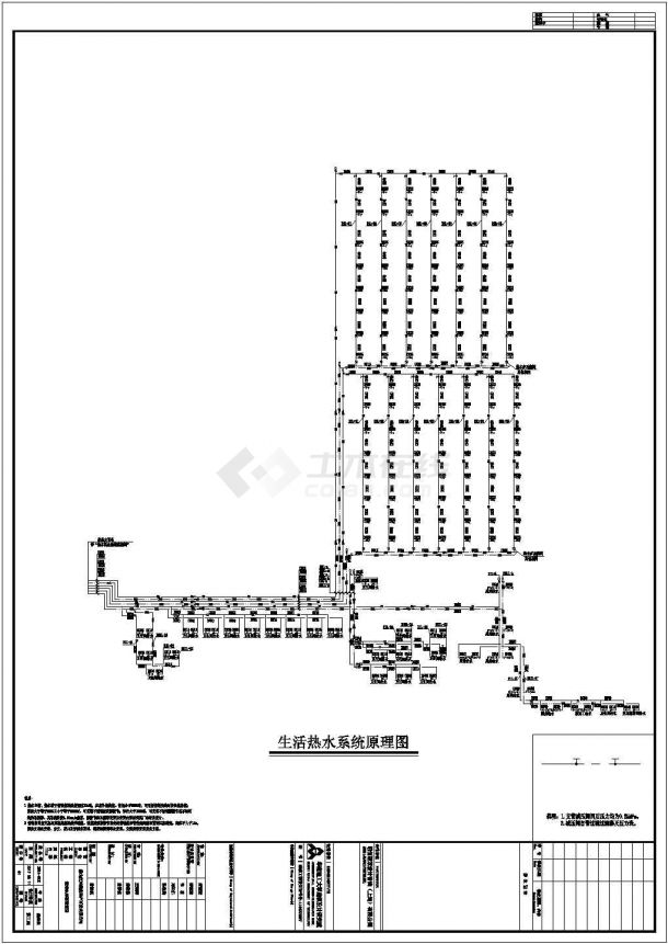 河源白天鹅酒店排水系统CAD电气设计完整图-图二