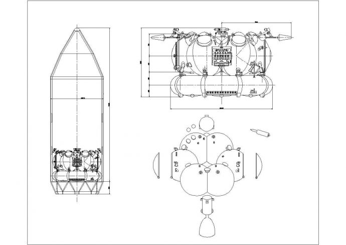 某飞机CAD节点详细构造图纸_图1