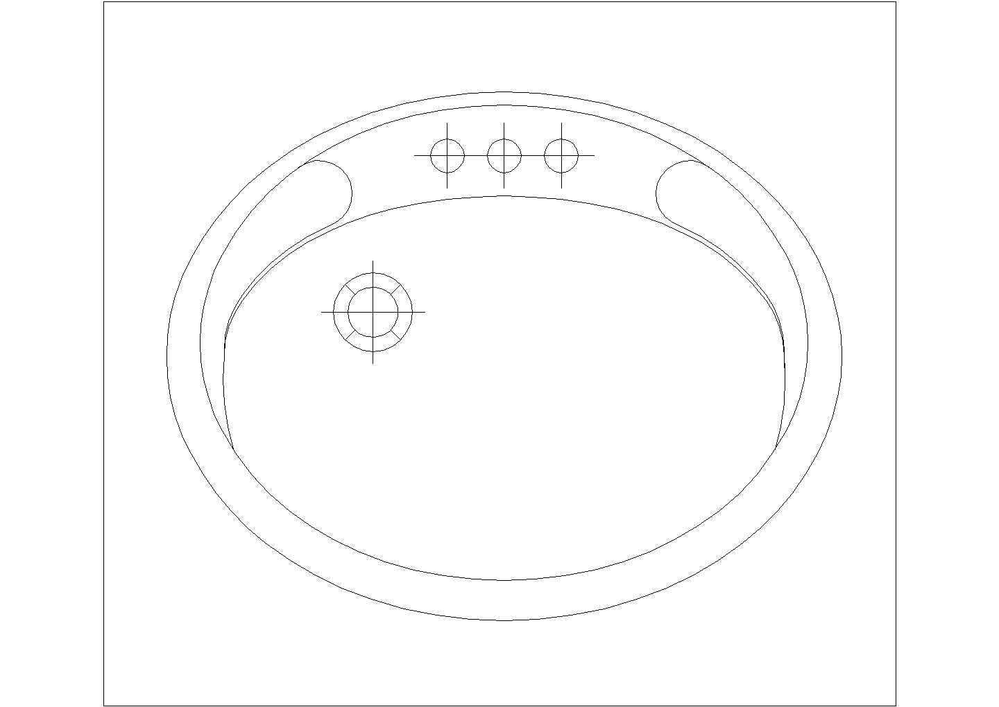 某洗手台CAD节点构造设计图纸