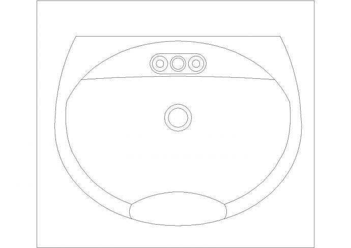 某洗手台CAD平立面节点设计图_图1