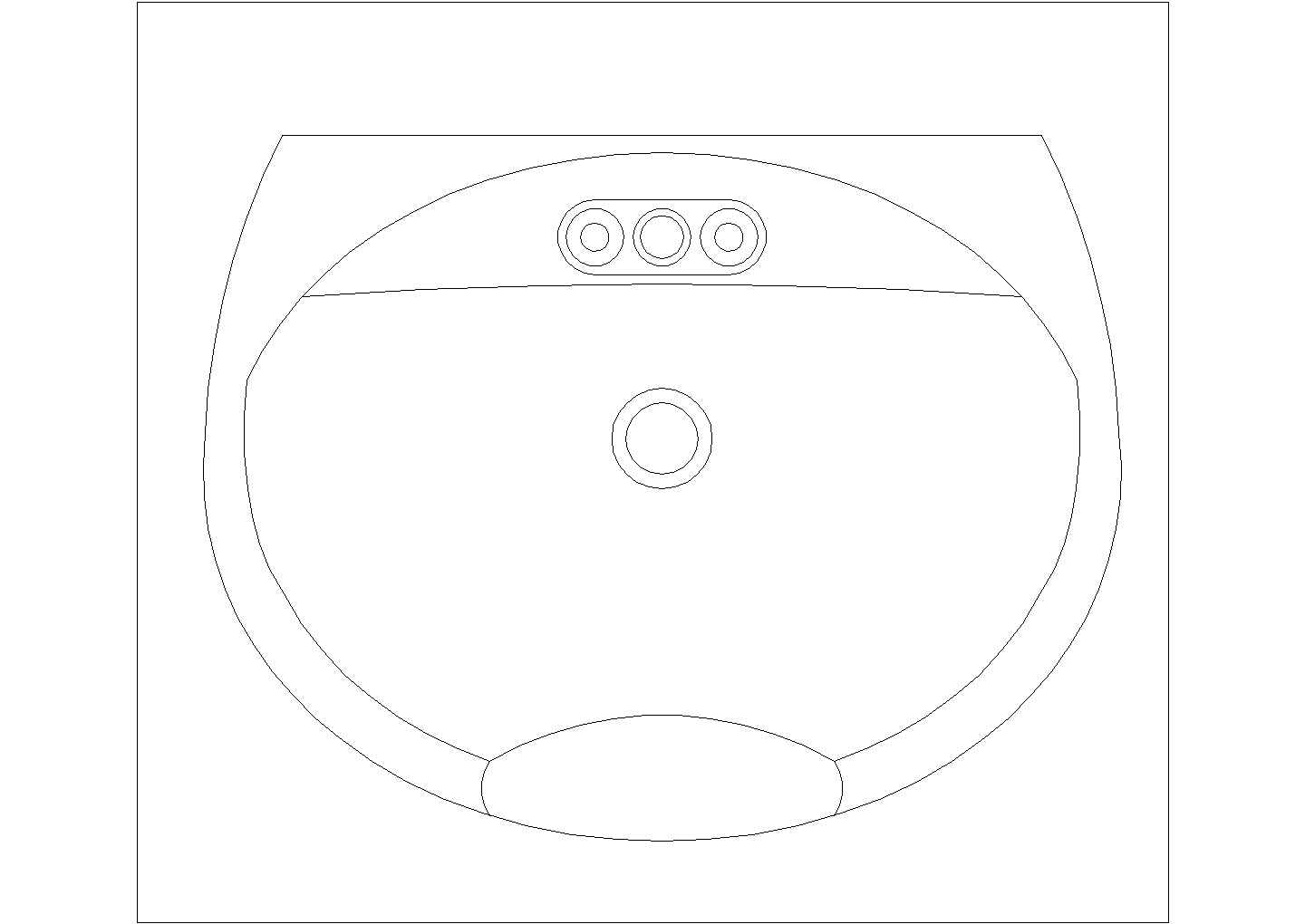 某洗手台CAD平立面节点设计图